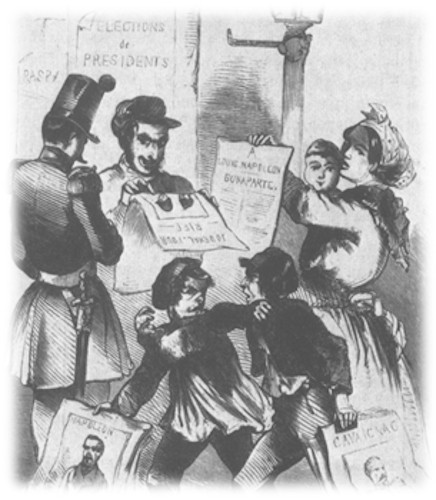 Sufrágio universal masculino, liberdade de imprensa, liberdade de associação e direito ao trabalho são valores da Revolução Francesa.